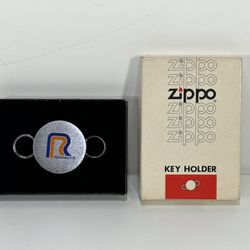 NOS Vintage Zippo Key Holder No. 5990 in Box ~ "Roadway" Advertisement