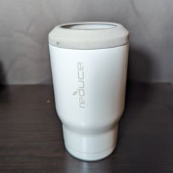 White Tumbler With Silicon Rim