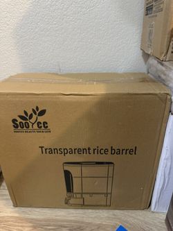 SooYee SOOYEE BEAUTY YOUR LIFE Transparent rice barrel