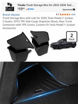 Tesla 2026 model 3  bin organizer
