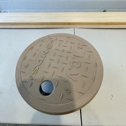 Tan In Ground Sprinkler Valve Box