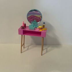 Barbie Vanity And Accessories 