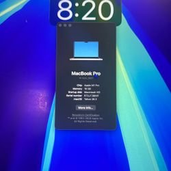 MacBook Pro 14" (2021)  M1 Pro / 16GB RAM / 512GB SSD  Silver