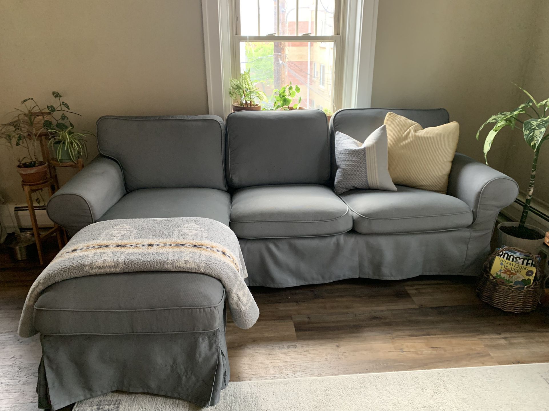 Couch : Ikea Uppland Changeable Chaise Removable Cover