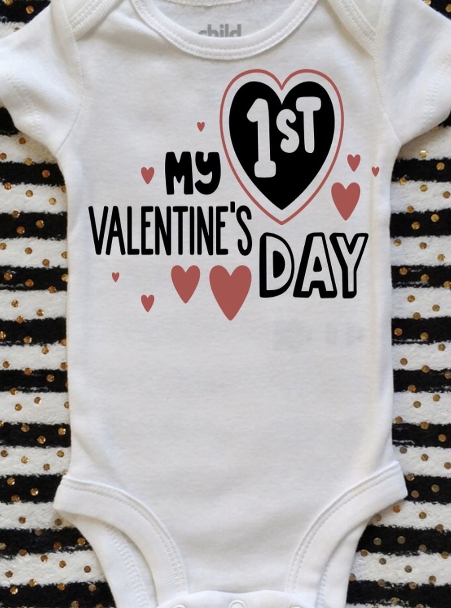 My 1st Valentines Day Onesie