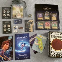 Disney D23 Expo Exclusive Lot of Items. Includes Lorcana 6 Card Set! for  Sale in Los Angeles, CA - OfferUp