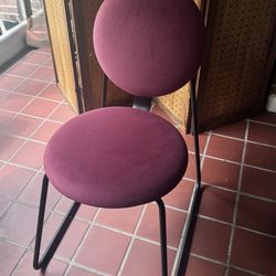 2 IKEA MÅNHULT Chairs – Deep Red Velvet / Modern Accent Chair