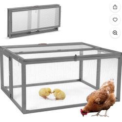 45 Inch Wide Foldable Portable Chicken Coop/ Rabbit Hutch 