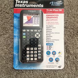 Texas Instruments Calculator To-84 Plus Ce 