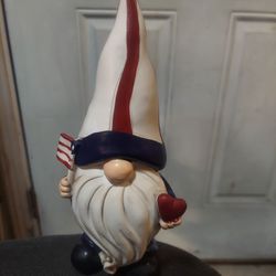Red White and Blue Lawn Gnome 