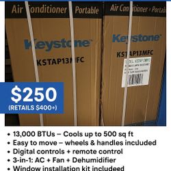 Portable Air Conditioners Cools Fast Brand New AC UNIT