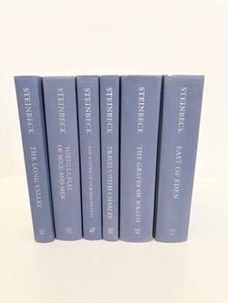Set of 6 John Steinbeck Hardcover Books