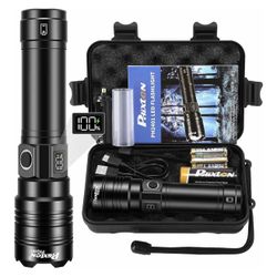 Rechargeable Flashlights [NEW], 10000 High Lumens Long Range 3280 FT, Super Bright USB C LED Flashlight Long Lasting 15 Hours, Powerful Multifunctiona