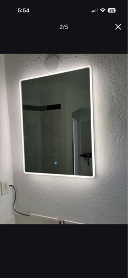 LED Backlit Wall Mirror with Touch Control