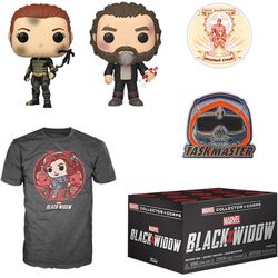 (NEW) Funko POP! Marvel Collector Corps Box, Black Widow May 2020, Large T-Shirt COLLECTABLE Box