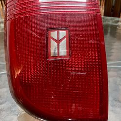 Oldsmobile Rear Tail Light Lens OEM GM Rocket Emblem Vintage Red Lamp