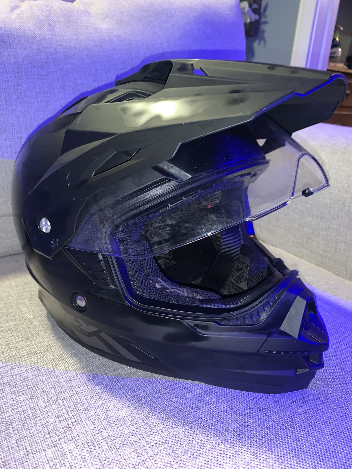 Used Fly Racing DOT Motorcycle Helmet