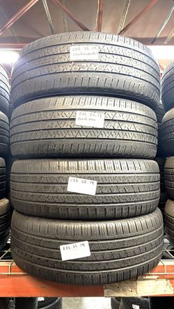 ✅ 4 Used Tires P235/55R19 CONTINENTAL CONTIPROCONTACT A/S 235/55R19 ALL SEASON TOURING 235 55 19
