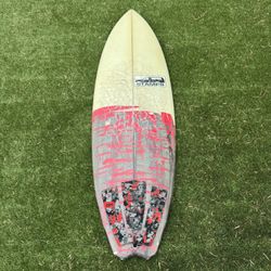5’3 Stamps Decibel Quad Fish Surfboard