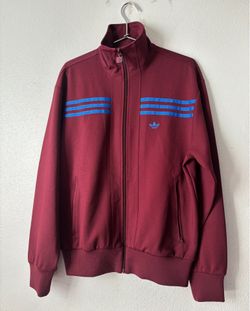 Adidas Originals 70s track top in burgundy men’s size small