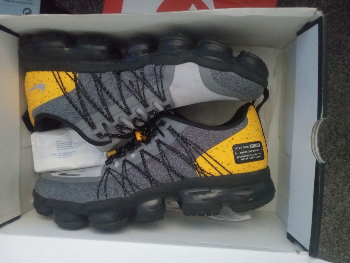 Wolf Grey Vapormax Utility Yellow Air VaporMax Run Utility 'Grey