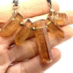 Tangerine Aura Quartz