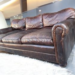 Free Delivery Restoration Hardware Leather Couches