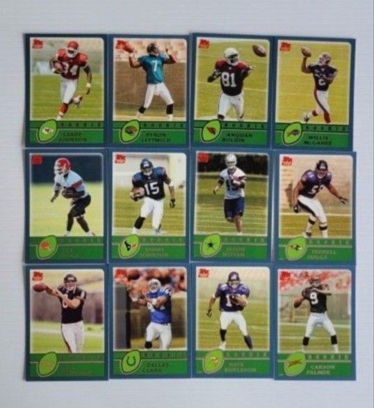 🏈 12 Card Lot - 2003 Topps ROOKIE Cards
