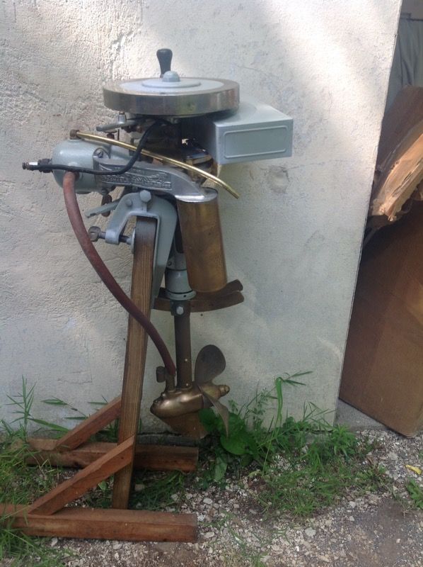 Antique 1914-1915 evinrude outboard fishing motor. 80% restored, needs ...