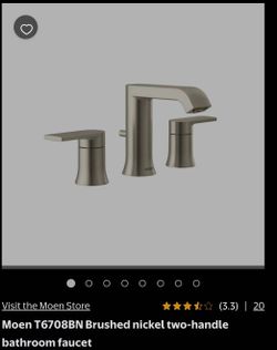 Moen Two handle faucet