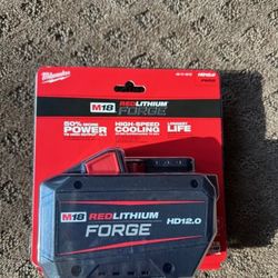 Brand New Milwaukee 48-11-1813 M18 REDLITHIUM FORGE 18V HD12.0 Ah Battery Pack