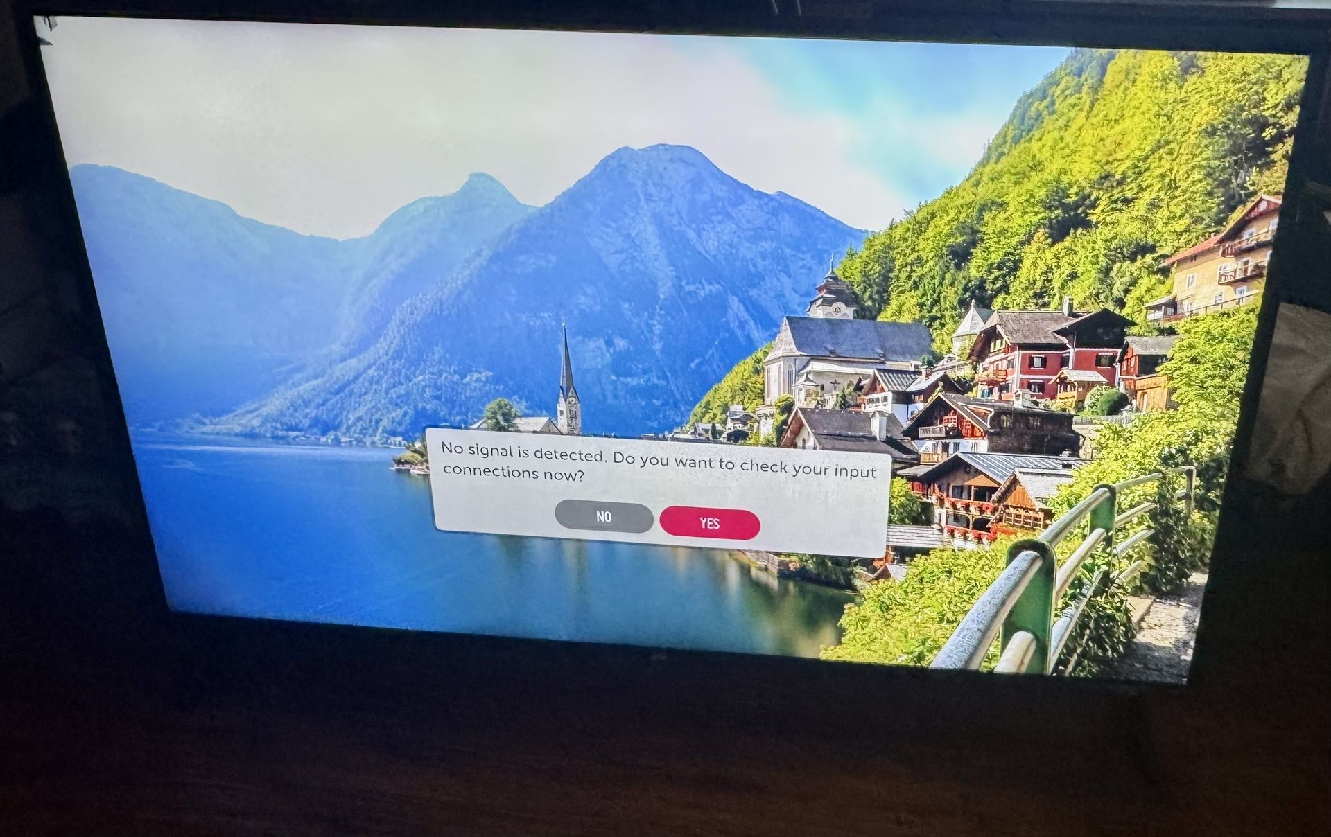 LG 60” Smart 4K See Pictures Corner Cracked