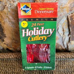 Diamond Super Strong Dinnerware 24 Piece Red Set