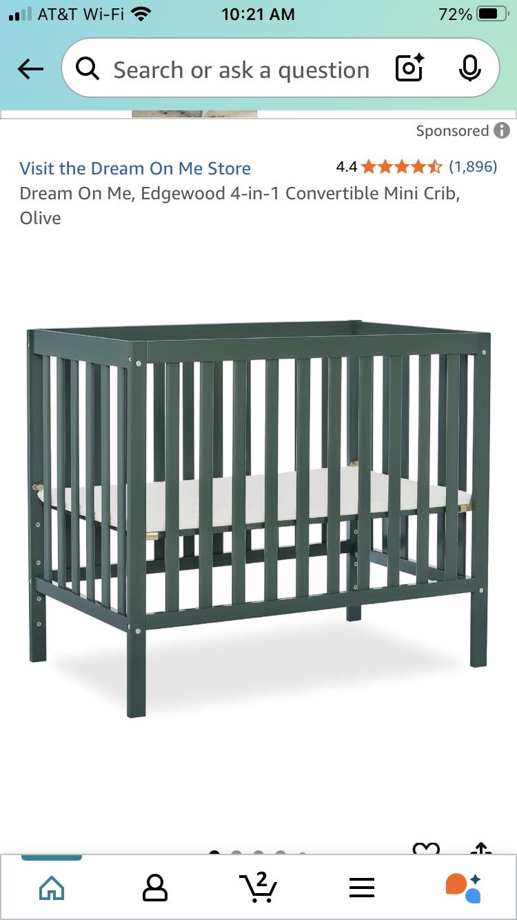 Dream On Mini Crib 4 In 1