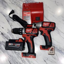 Milwaukee M18 Drill Set 