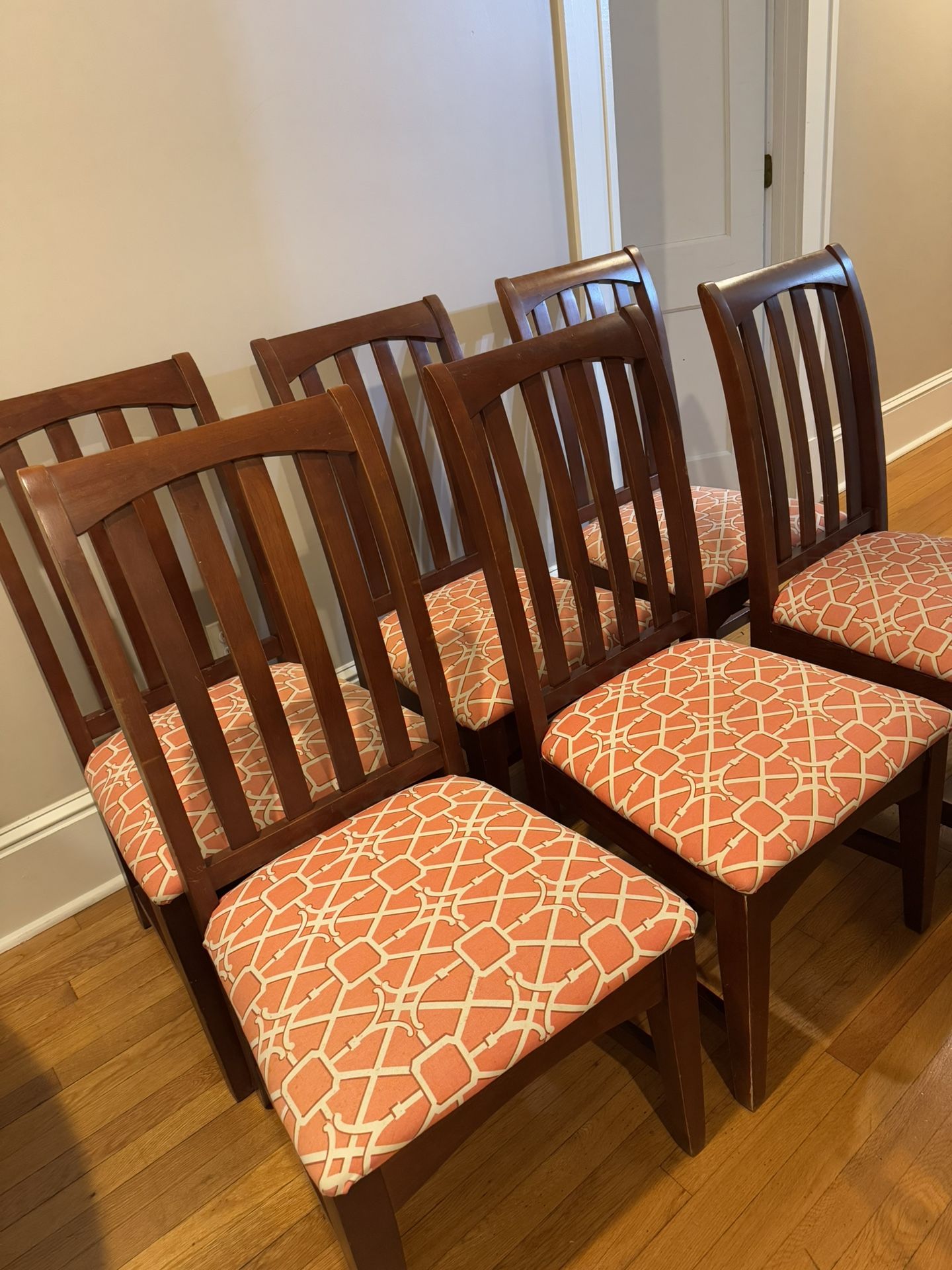 6 Solid Wood Dining Chairs