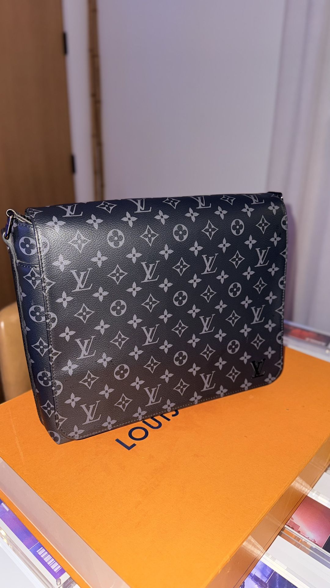 Louis Vuitton Monogram Eclipse Messenger Bag — Excellent Condition