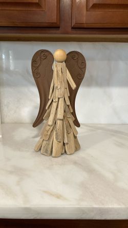 Wood/Metal Angel Decor
