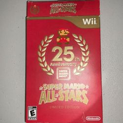 25th Anniversary Super Mario Bros Super Mario All Stars Limited Edition for Nintendo Wii - Excellent condition CIB / complete in box