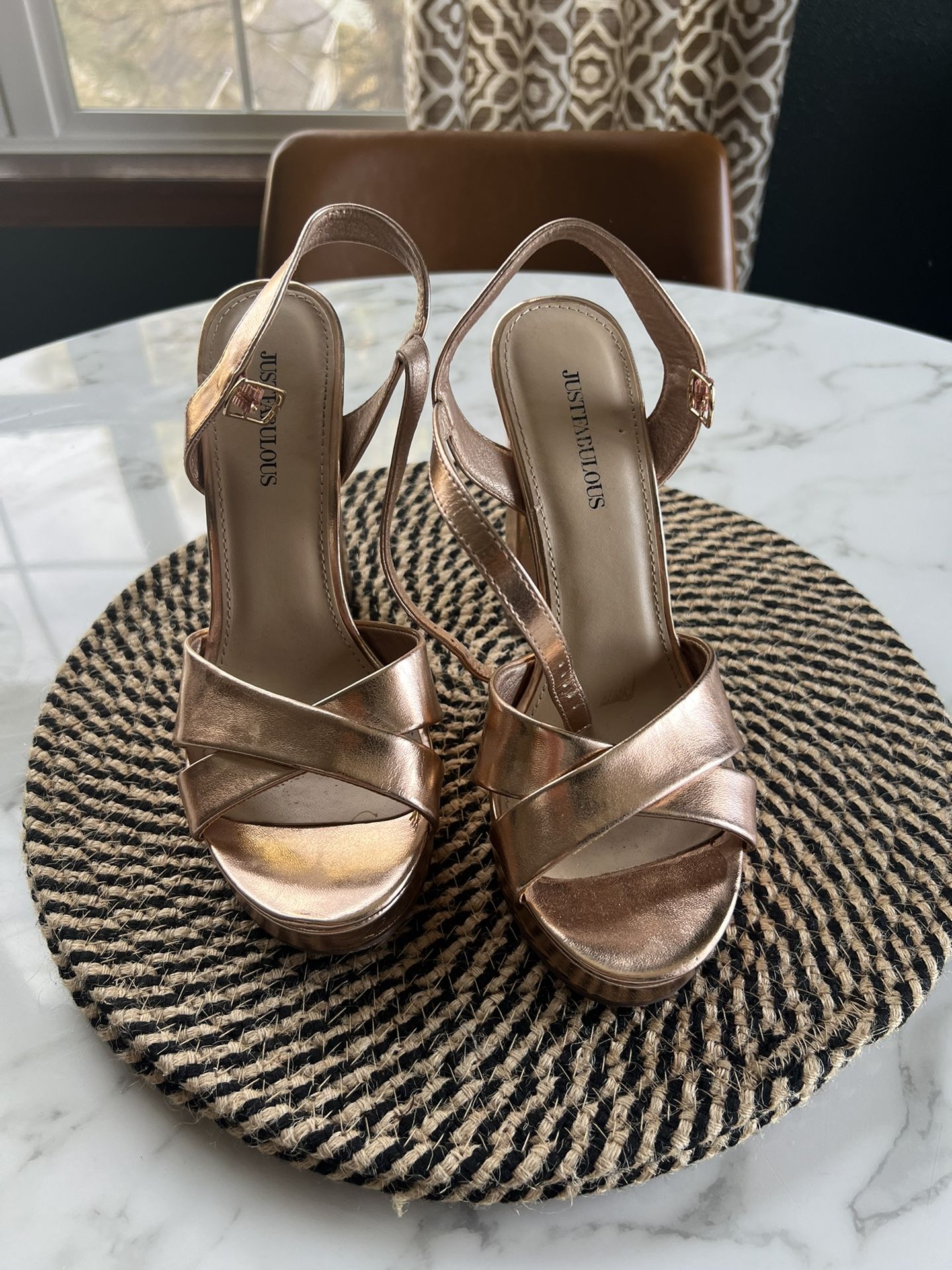 Rose Gold Heel Size 7