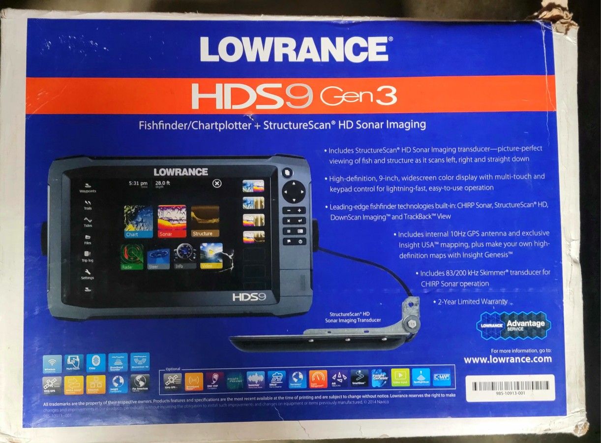 Lowrance Gen 3 Hds 9 Inch Touch Screen