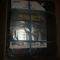 New Heavy Duty Gray Tarp 12x20 $28