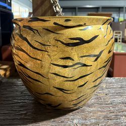 Vintage Mid-century Ceramic Tiger Planter