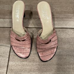FRANCO SARTO CROCODILE SLIDES