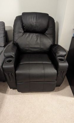 Esright Black Recliner