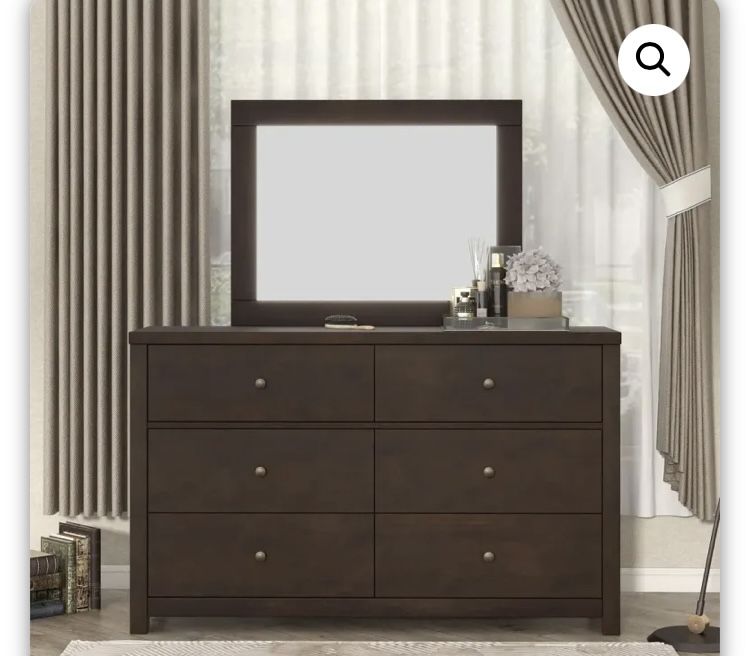 Dresser With 6 Drawers Espresso
