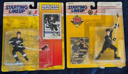 Luc Robitaille Starting Lineup Lot – 1994 Kings & 1995 Penguins – Sealed NHL