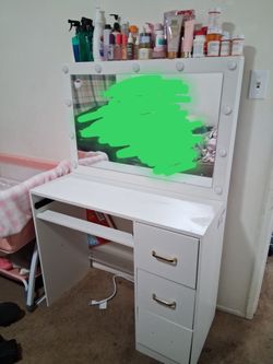 White vanity