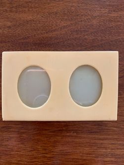 Vintage Ivorine Portrait Frame