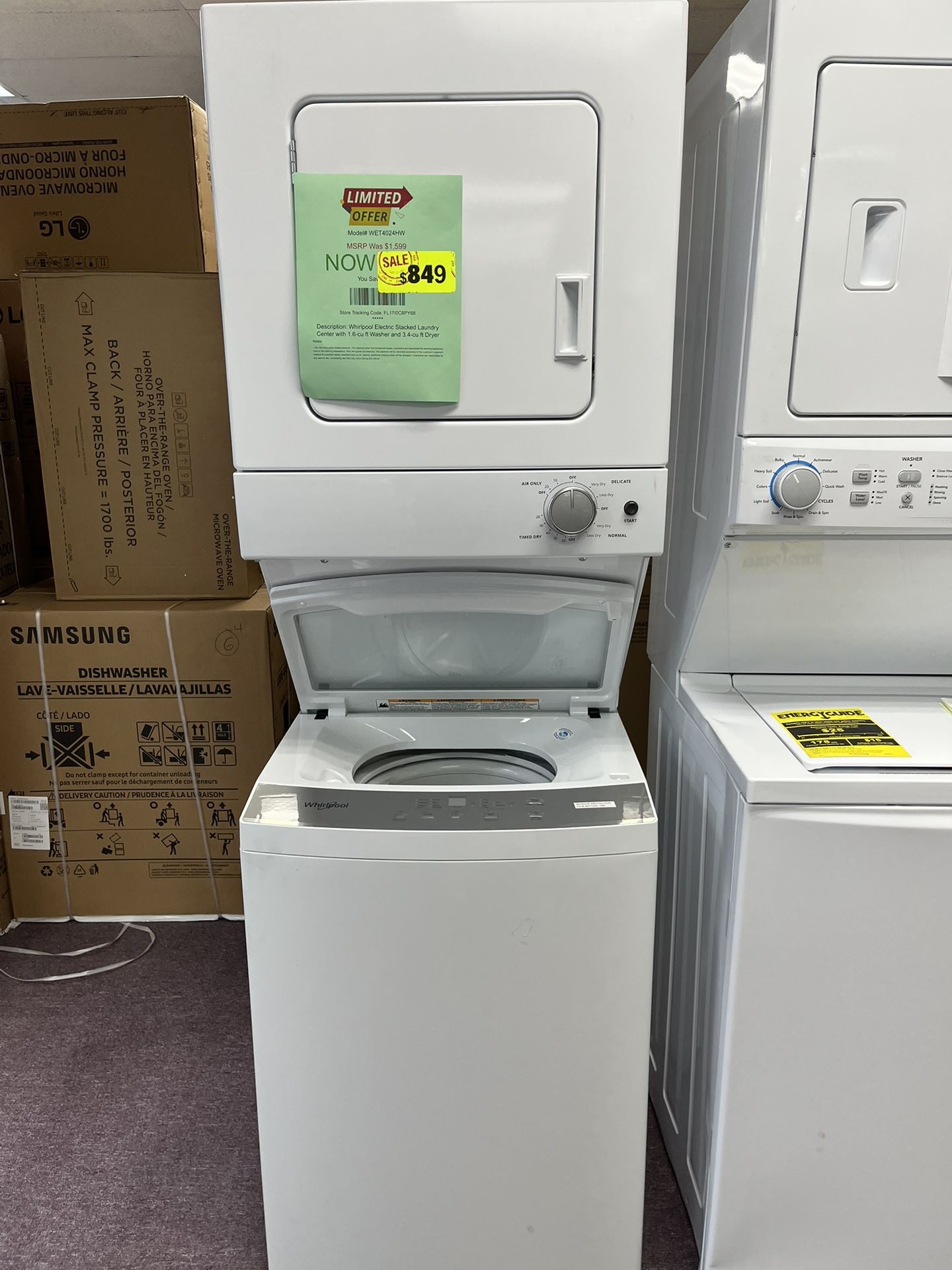 24” Wide WashTower With Warranty